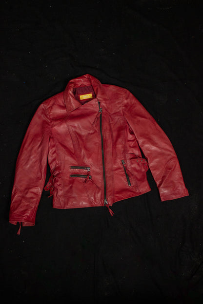 SOKA Lederjacke rot Nr. 1