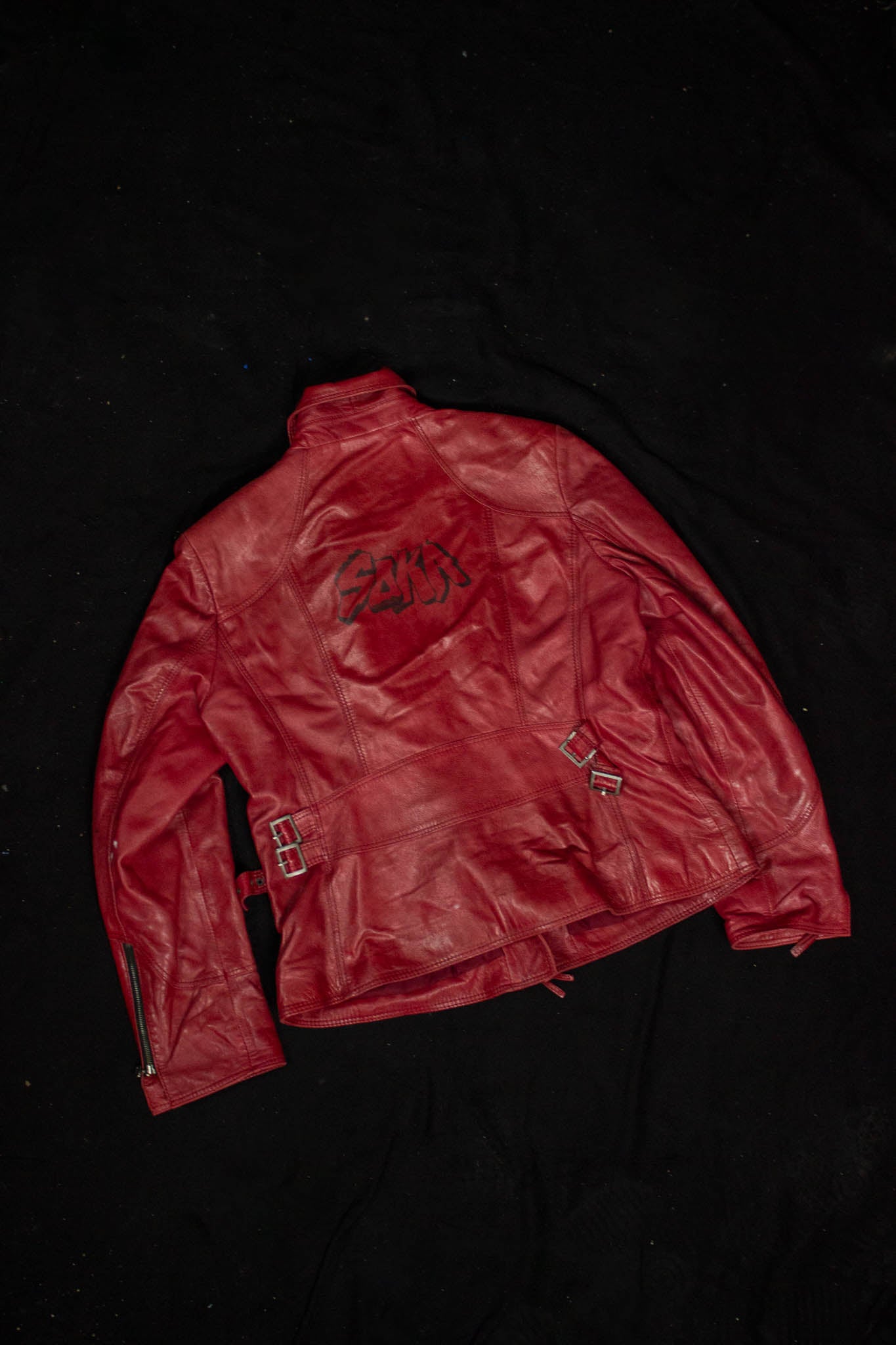 SOKA Lederjacke rot Nr. 1